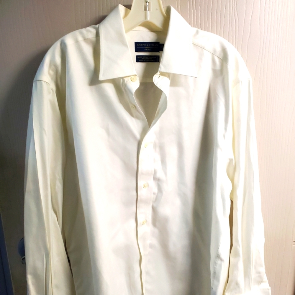 Joseph & Lyman Men's White Dress Shirt  Sz16